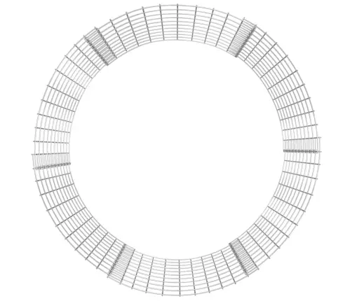 Gabions, Stabs, Apaļš, Cinkots Tērauds, Ø100X100 Cm Vidaxl