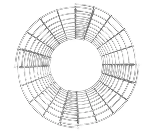 Ringikujulised Gabioon Taimelavad 3Tk Tsingitud Teras Ø30X100Cm