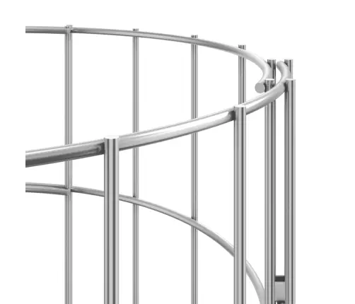 Ringikujulised Gabioon Taimelavad 3Tk Tsingitud Teras Ø30X100Cm