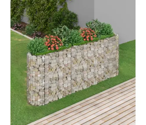 Gabions, Augstā Puķu Kaste, Cinkota Dzelzs, 260X50X100 Cm Vidaxl