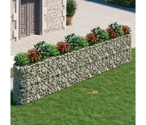 Gabions, Augstā Puķu Kaste, Cinkota Dzelzs, 470X50X100 Cm Vidaxl