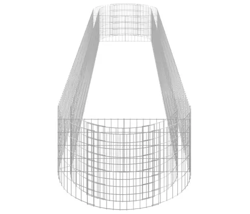 Gabions, Augstā Puķu Kaste, Cinkota Dzelzs, 500X100X50 Cm Vidaxl
