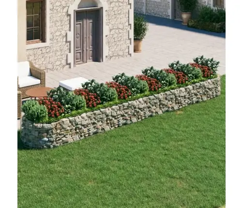 Gabions, Augstā Puķu Kaste, Cinkota Dzelzs, 600X100X50 Cm Vidaxl
