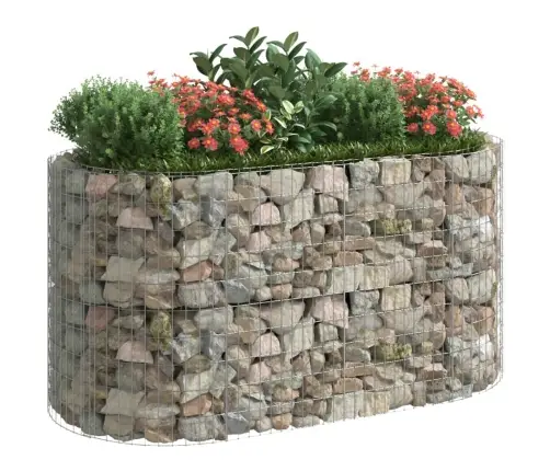 Gabions, Augstā Puķu Kaste, Cinkota Dzelzs, 200X100X100 Cm Vidaxl