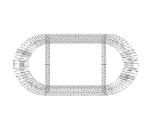Gabions, Augstā Puķu Kaste, Cinkota Dzelzs, 200X100X100 Cm Vidaxl