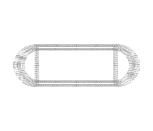 Gabions, Augstā Puķu Kaste, Cinkota Dzelzs, 300X100X100 Cm Vidaxl