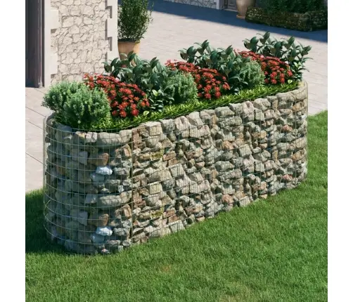 Gabions, Augstā Puķu Kaste, Cinkota Dzelzs, 300X100X100 Cm Vidaxl