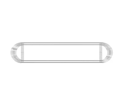 Gabiono Lovelis, 500X100X100cm Galvanizuota Geležis, Aukštas