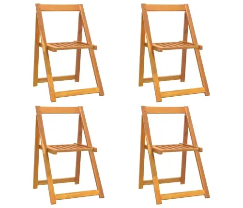 Sulankstomos Sodo Kėdės, 4Vnt., Akacijos Medienos Masyvas