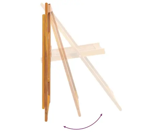 Sulankstomos Sodo Kėdės, 4Vnt., Akacijos Medienos Masyvas