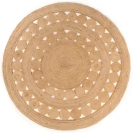 Paklājs, Pīts Dizains, Apaļš, 240 Cm, Džuta Vidaxl