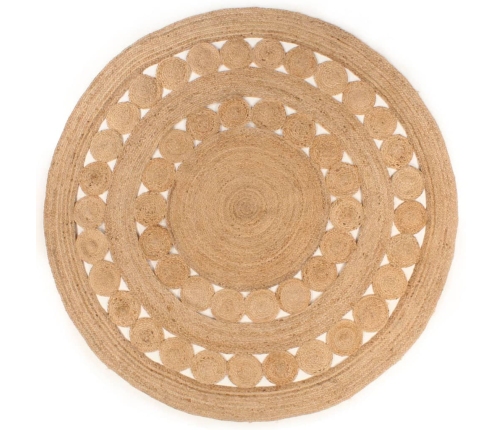 Paklājs, Pīts Dizains, Apaļš, 240 Cm, Džuta Vidaxl