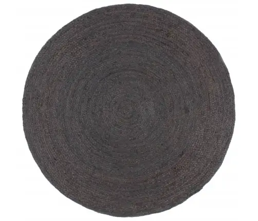 Paklājs, 210 Cm, Roku Darbs, Apaļš, Džuta, Tumši Pelēks Vidaxl