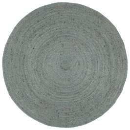 Paklājs, 210 Cm, Roku Darbs, Apaļš, Džuta, Olīvu Zaļš Vidaxl