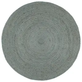 Paklājs, 210 Cm, Roku Darbs, Apaļš, Džuta, Olīvu Zaļš Vidaxl