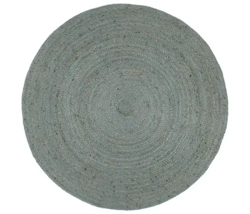 Paklājs, 240 Cm, Roku Darbs, Apaļš, Džuta, Olīvu Zaļš Vidaxl