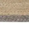 Paklājs Ar Pelēku Malu, Džuta, 240 Cm, Roku Darbs Vidaxl