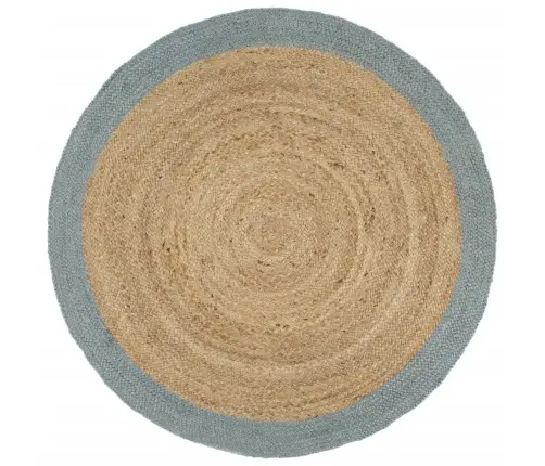 Käsitsi Valmistatud Džuutvaip Oliivirohelise Äärega, 240 Cm Käsitsi Valmistatud Džuutvaip Oliivirohelise Äärega, 240 Cm