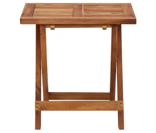 2-Daļīgs Sauļošanās Zviļņu Komplekts Ar Galdiņu, Akācijas Koks  Vidaxl