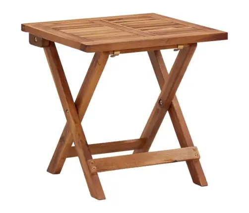 2-Daļīgs Sauļošanās Zviļņu Komplekts Ar Galdiņu, Akācijas Koks  Vidaxl