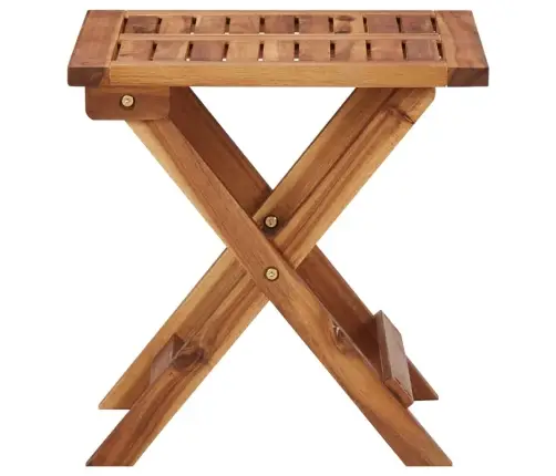 2-Daļīgs Sauļošanās Zviļņu Komplekts Ar Galdiņu, Akācijas Koks  Vidaxl