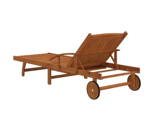 Sauļošanās Zvilņi, 2 Gab., Balti, Akācijas Masīvkoks Vidaxl