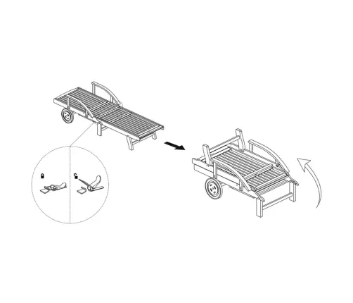 Sauļošanās Zvilņi, 2 Gab., Balti, Akācijas Masīvkoks Vidaxl
