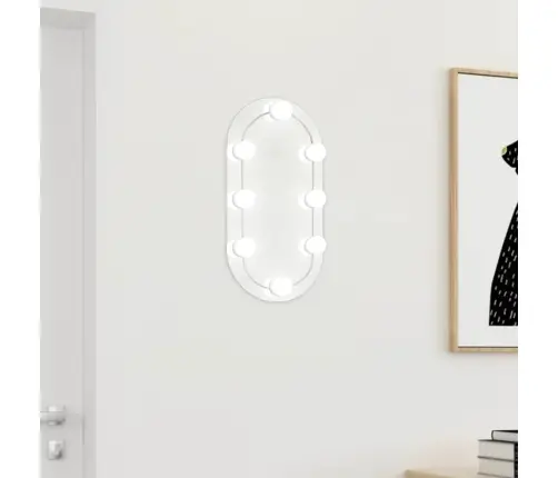 Peegel Led-Tuledega 40X20 cm Klaas, Ovaalne