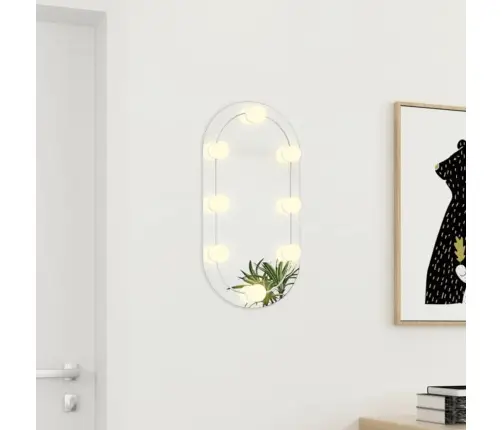 Peegel Led-Tuledega 60X30 cm Klaas, Ovaalne