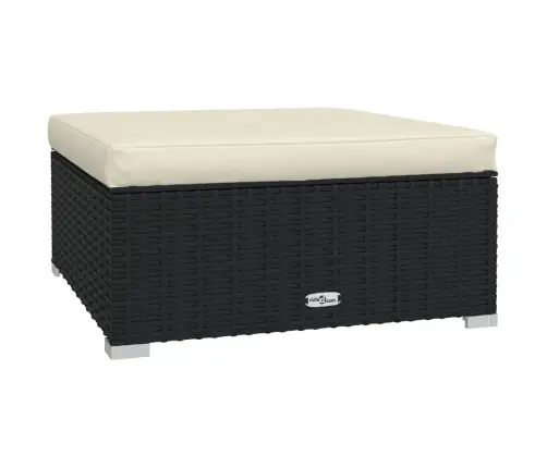 6-Daļīgs Dārza Atpūtas Mēbeļu Komplekts, Melna Pe Rotangpalma Vidaxl