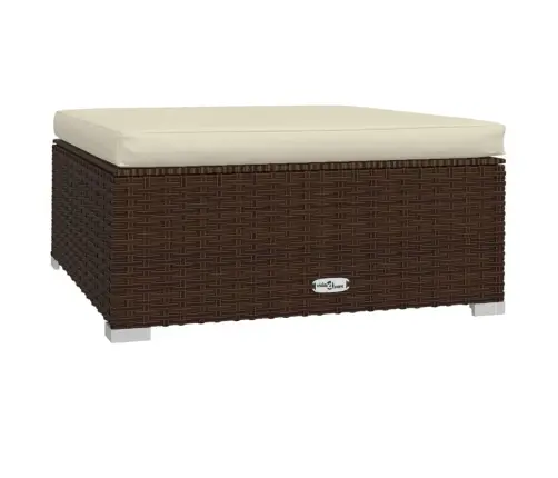 6-Daļīgs Dārza Atpūtas Mēbeļu Komplekts, Brūna Pe Rotangpalma Vidaxl