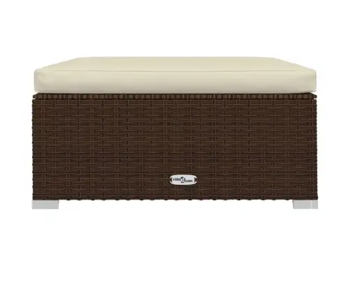 6-Daļīgs Dārza Atpūtas Mēbeļu Komplekts, Brūna Pe Rotangpalma Vidaxl