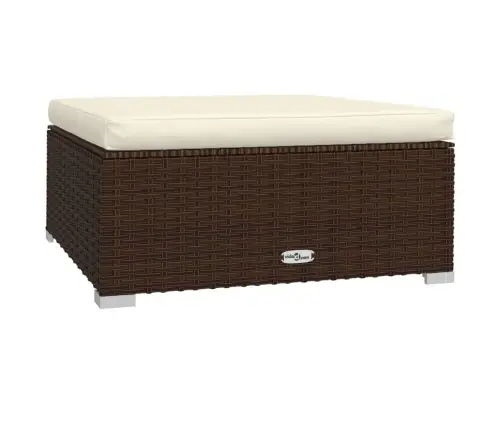 Sodo Komplektas Su Pagalvėlėmis, 9 Dalių, Rudas, Poliratanas