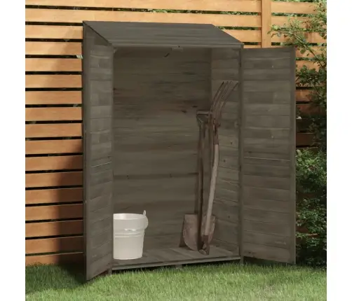 Dārza Šķūnis, Antracītpelēks, 102X52X174,5 Cm, Egles Masīvkoks Vidaxl