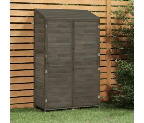 Dārza Šķūnis, Antracītpelēks, 102X52X174,5 Cm, Egles Masīvkoks Vidaxl