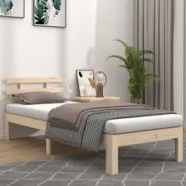 Voodiraam, Täismännipuit, 90 X 190 Cm