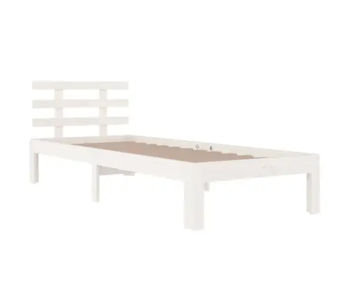 Gultas Rāmis, Balts, Masīvkoks, 100X200 Cm Vidaxl