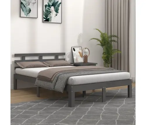 Voodiraam, Hall, Männipuit, 150 X 200 Cm