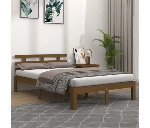 Lovos Rėmas, Medaus Rudas, 150X200cm Medienos Masyvas, Didelis