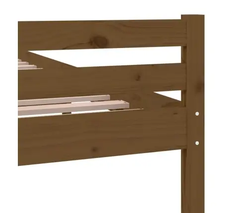 Gultas Rāmis, Medus Brūns, Masīvkoks, 120X190 Cm, Divvietīgs Vidaxl