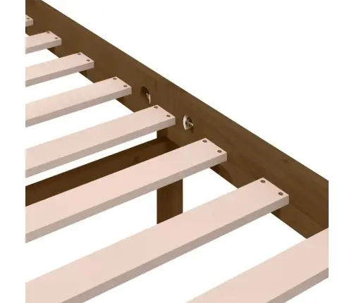 Gultas Rāmis, Medus Brūns, Masīvkoks, 120X190 Cm, Divvietīgs Vidaxl