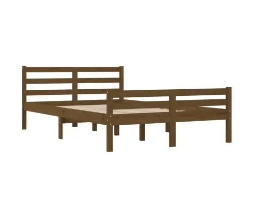 Voodiraam, Meepruun, 135 X 190 cm Täismännipuit