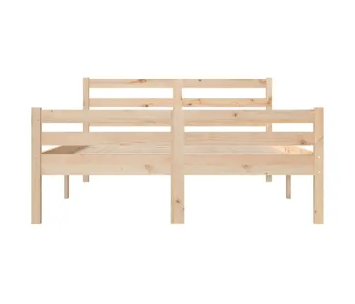 Gultas Rāmis, Masīvkoks, 150X200 Cm, Liels, Divvietīgs Vidaxl
