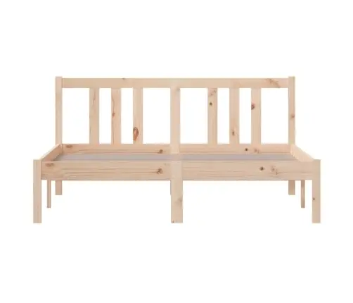 Gultas Rāmis, Priedes Masīvkoks, 135X190 Cm, Divvietīgs Vidaxl