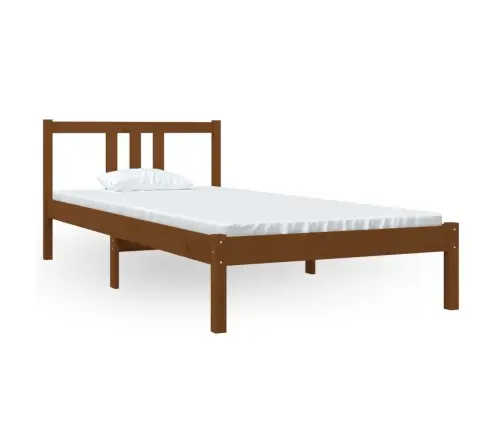 Voodiraam, Meepruun, Männipuit, 90 X 200 Cm