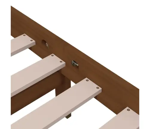 Lovos Rėmas, Medaus Rudos Spalvos, 120X200cm Medienos Masyvas