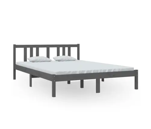 Lovos Rėmas, Pilkos Spalvos, 140X200cm Medienos Masyvas