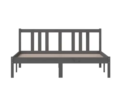 Lovos Rėmas, Pilkos Spalvos, 140X200cm Medienos Masyvas
