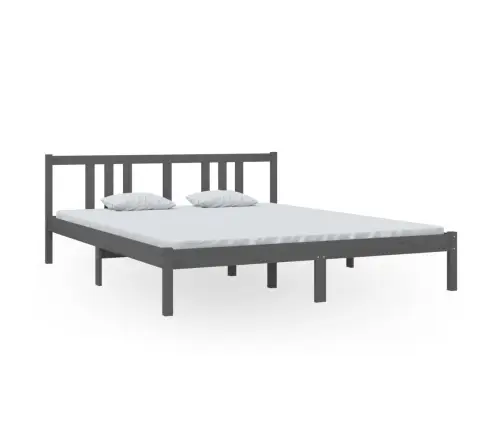 Voodiraam, Hall, Männipuit, 160 X 200 Cm