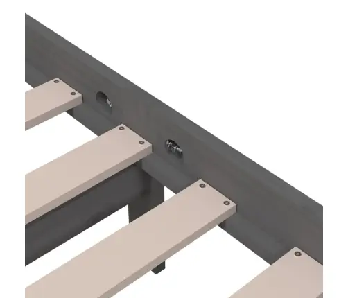 Voodiraam, Hall, Männipuit, 160 X 200 Cm